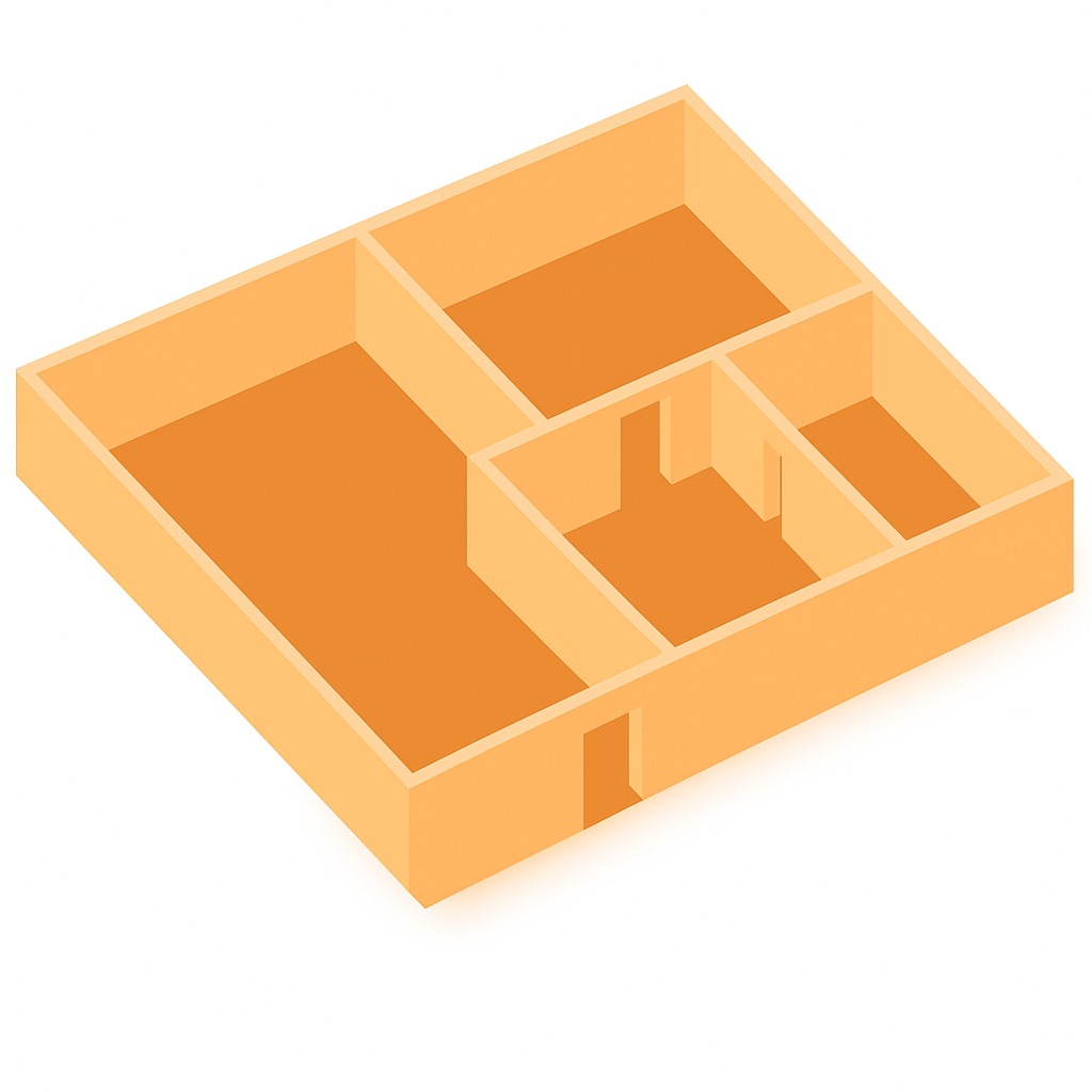 1BHK floor plan