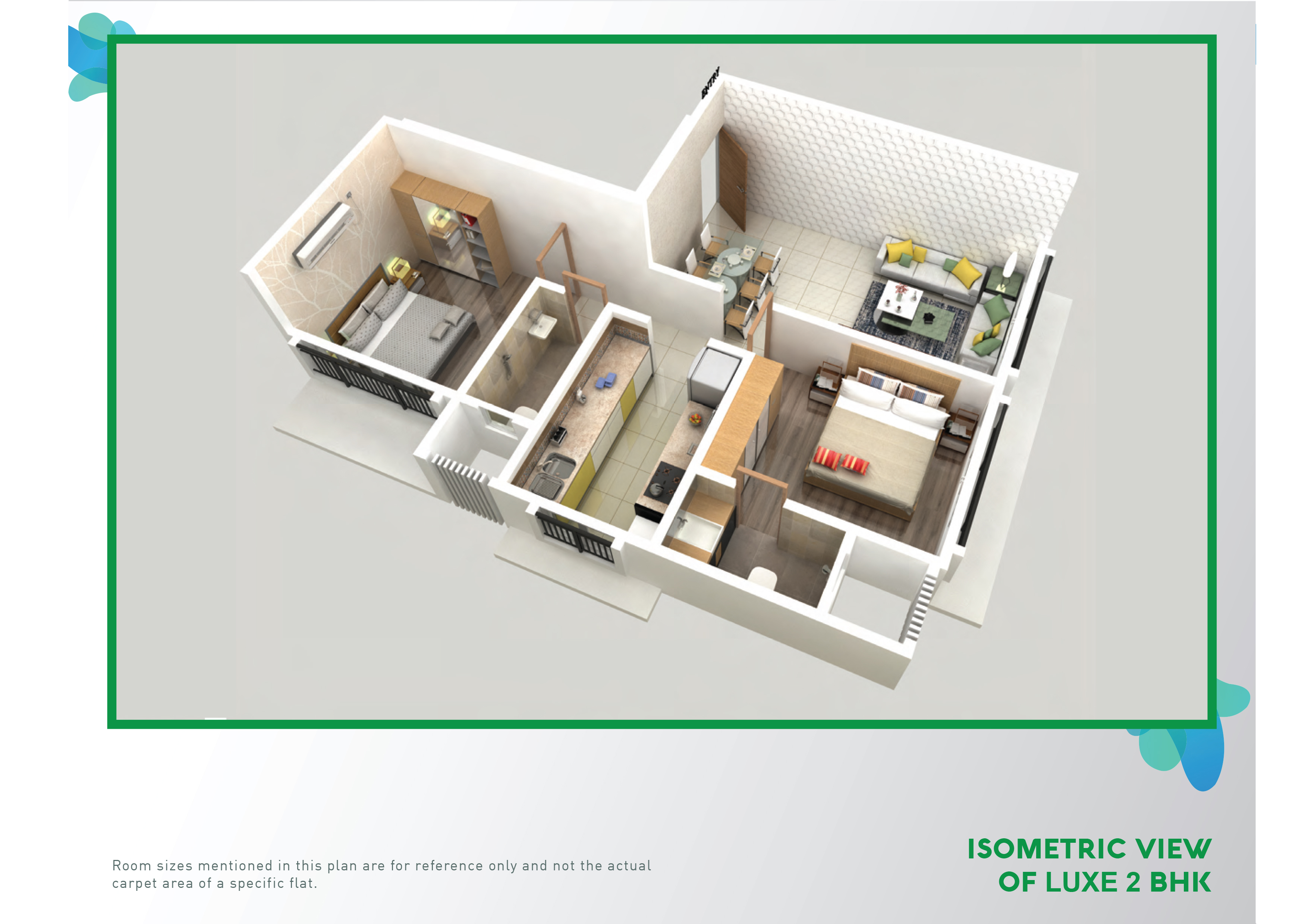 1BHK floor plan
