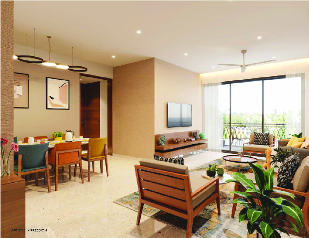 2BHK floor plan