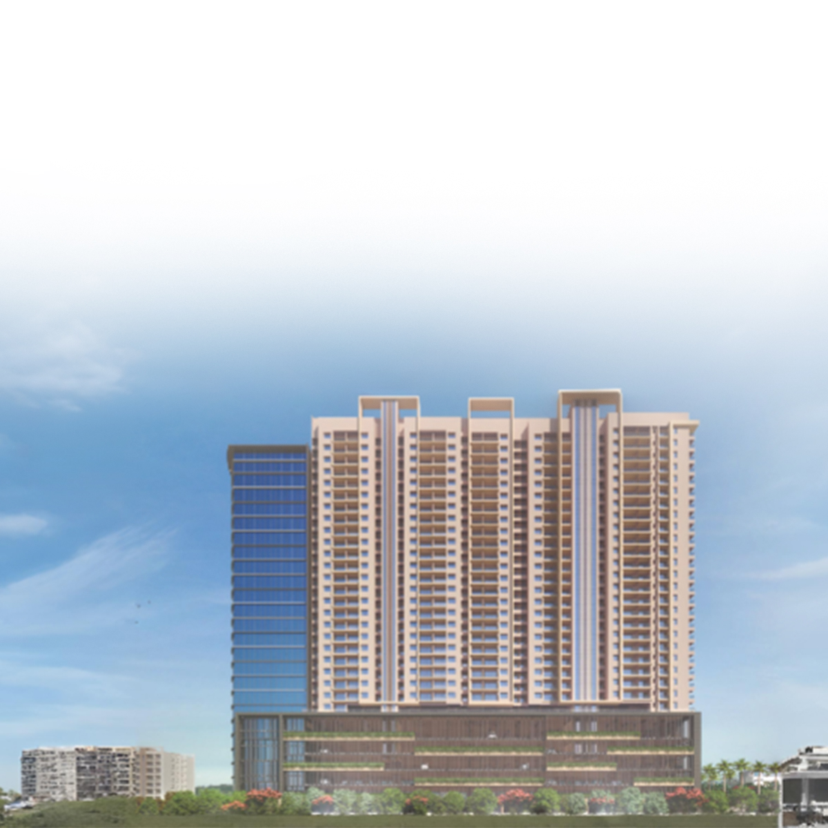 Midori Tower mobile banner
