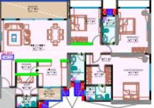 3BHK floor plan