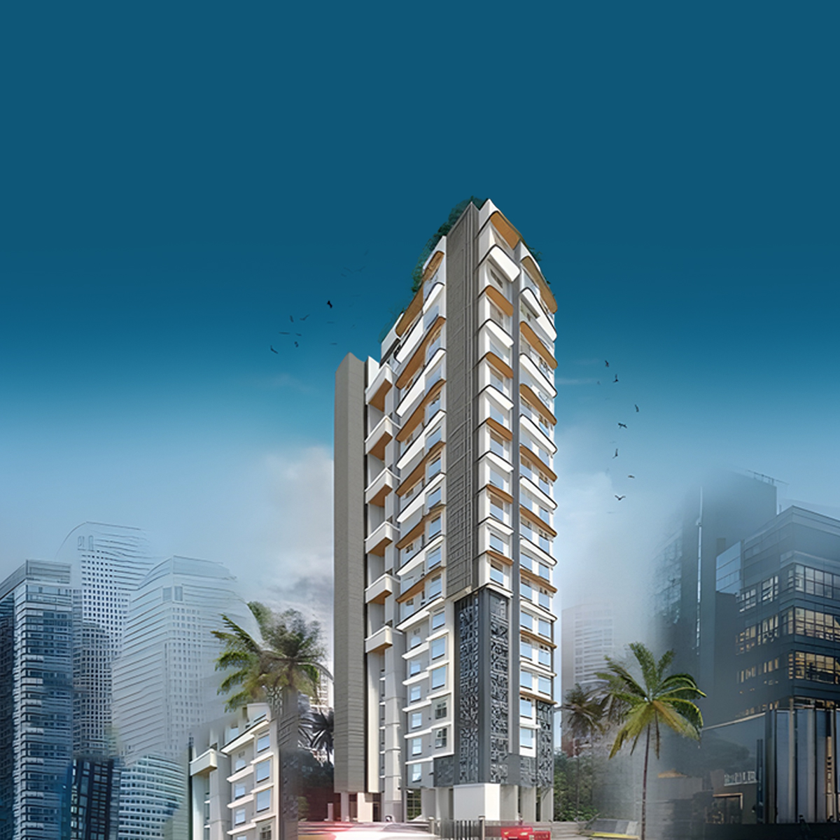 Vishakha Heights mobile banner