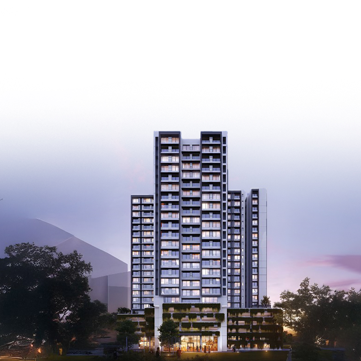 V Raheja La Serena mobile banner