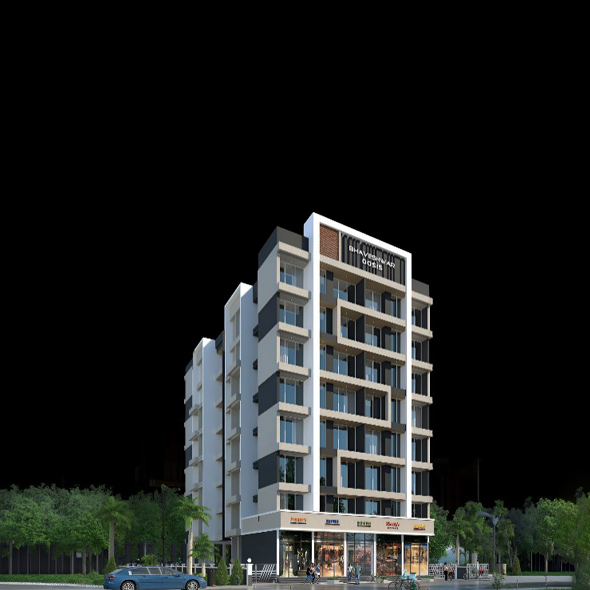 Bhaveshwar Oasis mobile banner