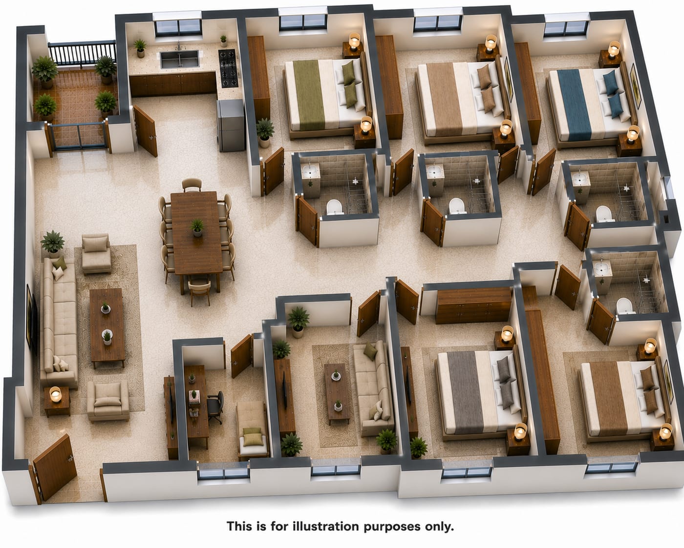 5.5 BHK floor plan