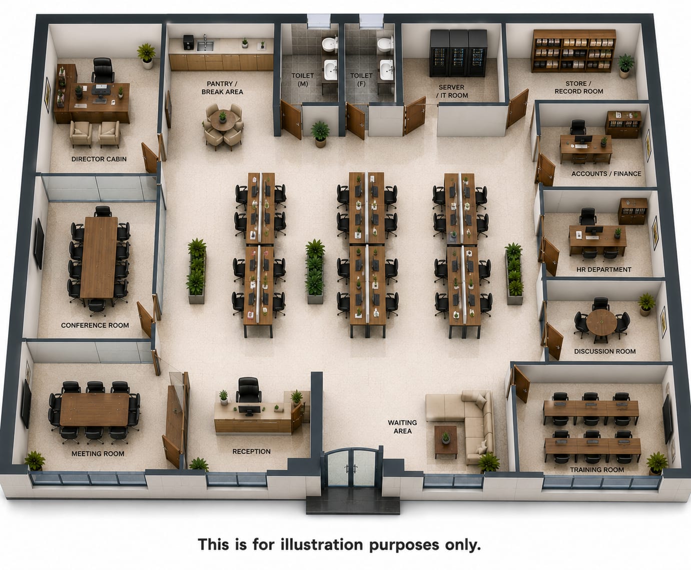 Office Space floor plan