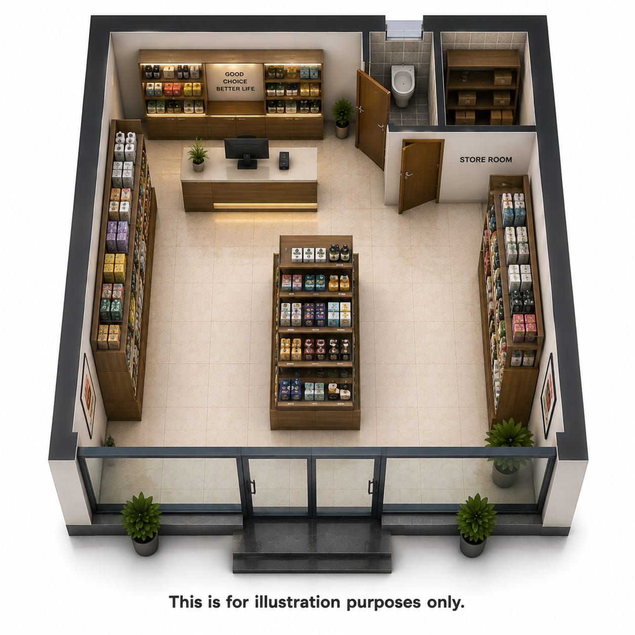 Shop floor plan