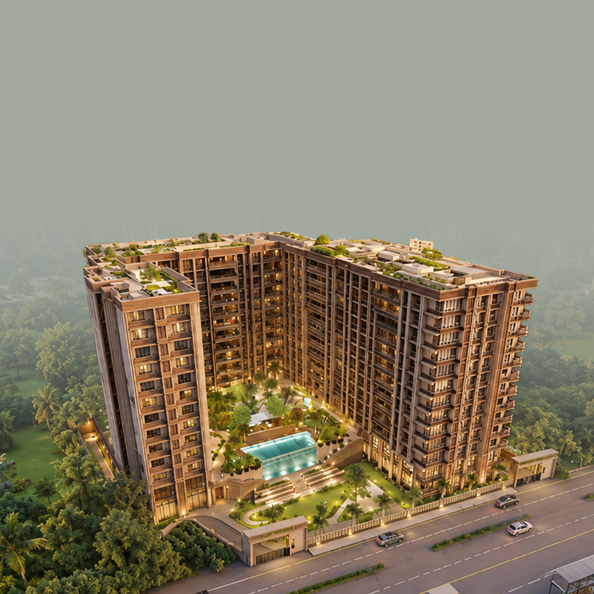Atharva Brindavan mobile banner