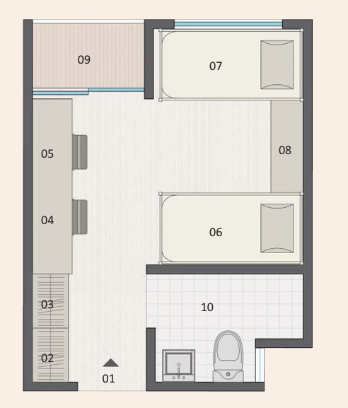 Studio floor plan