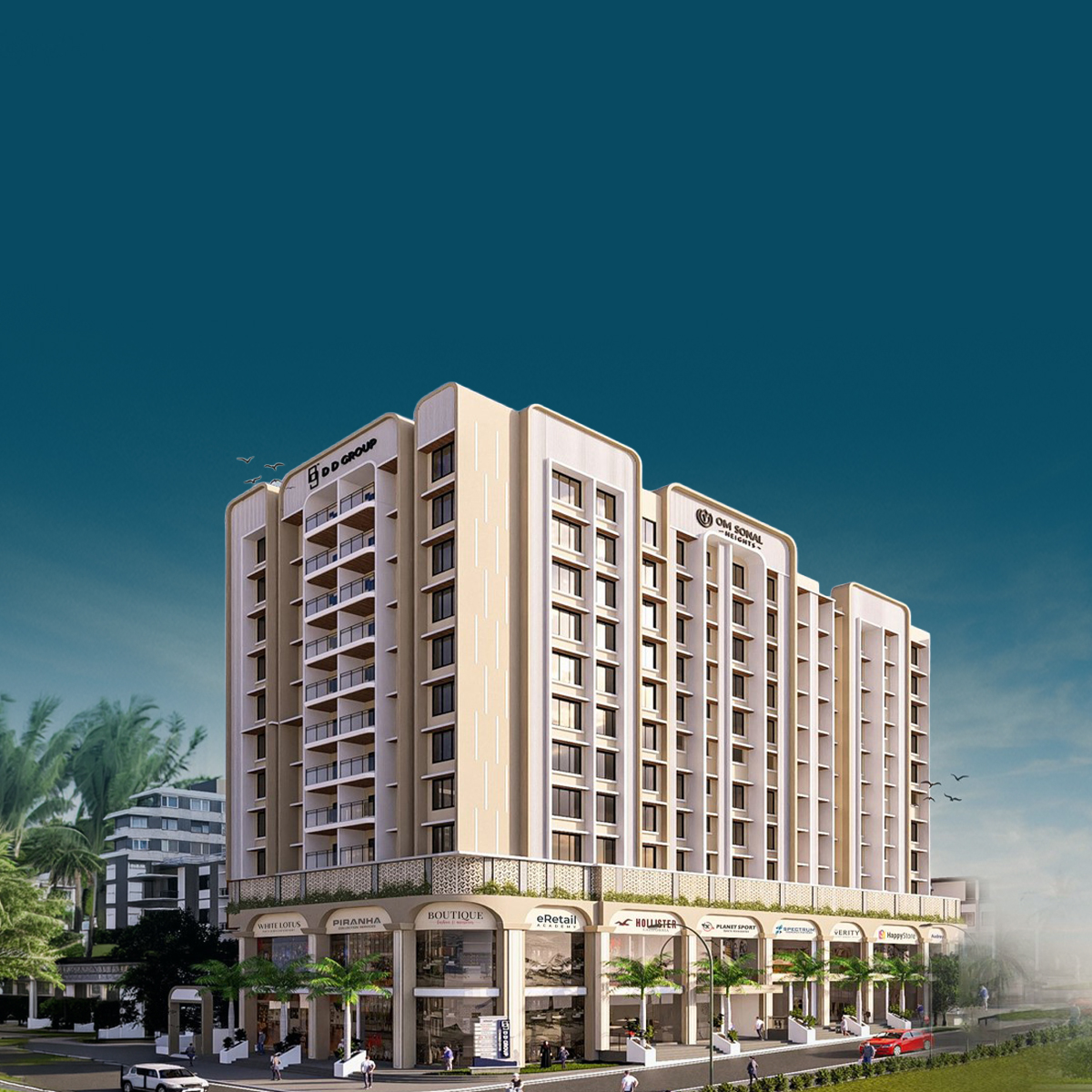 Om Sonal Heights mobile banner