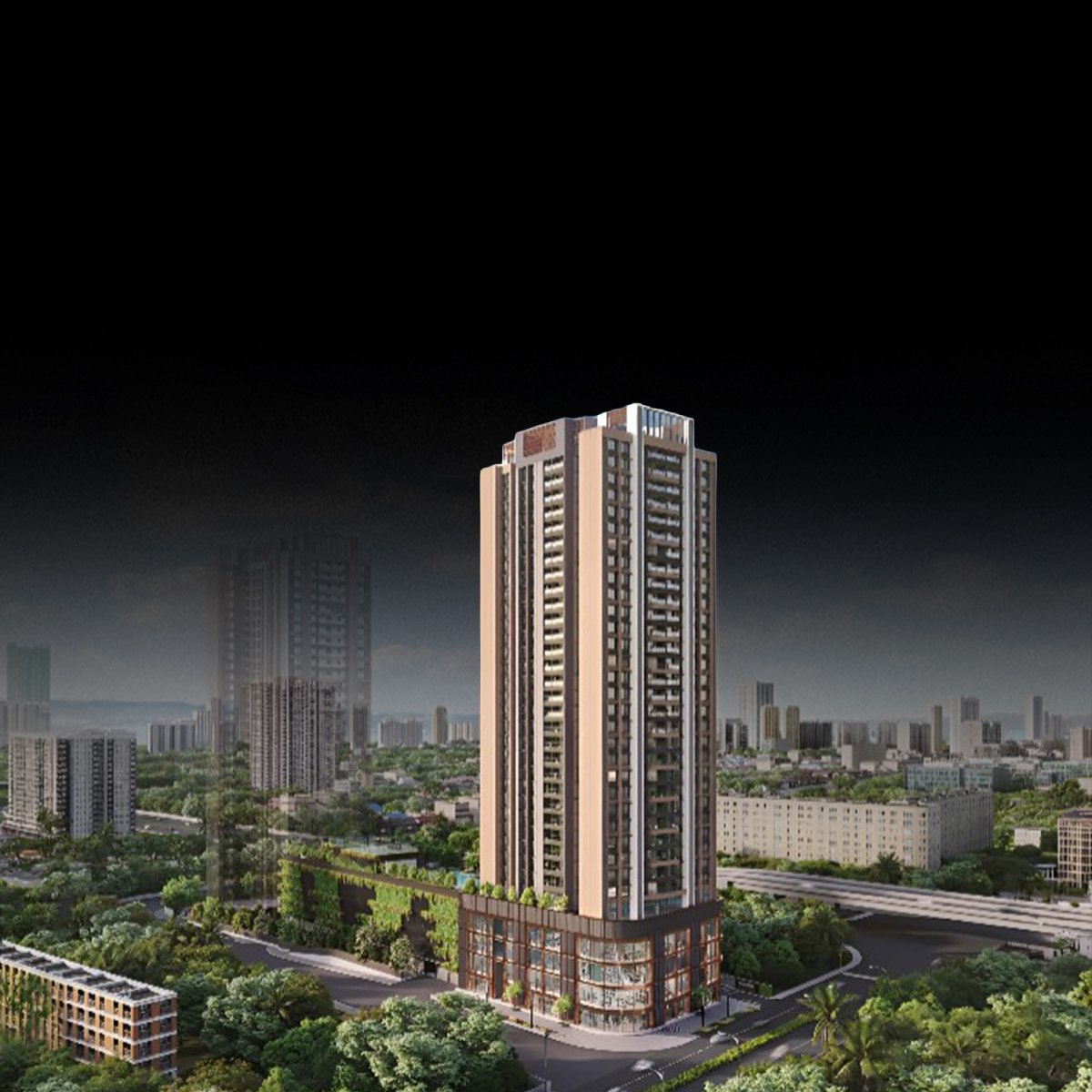 Raheja Antares mobile banner