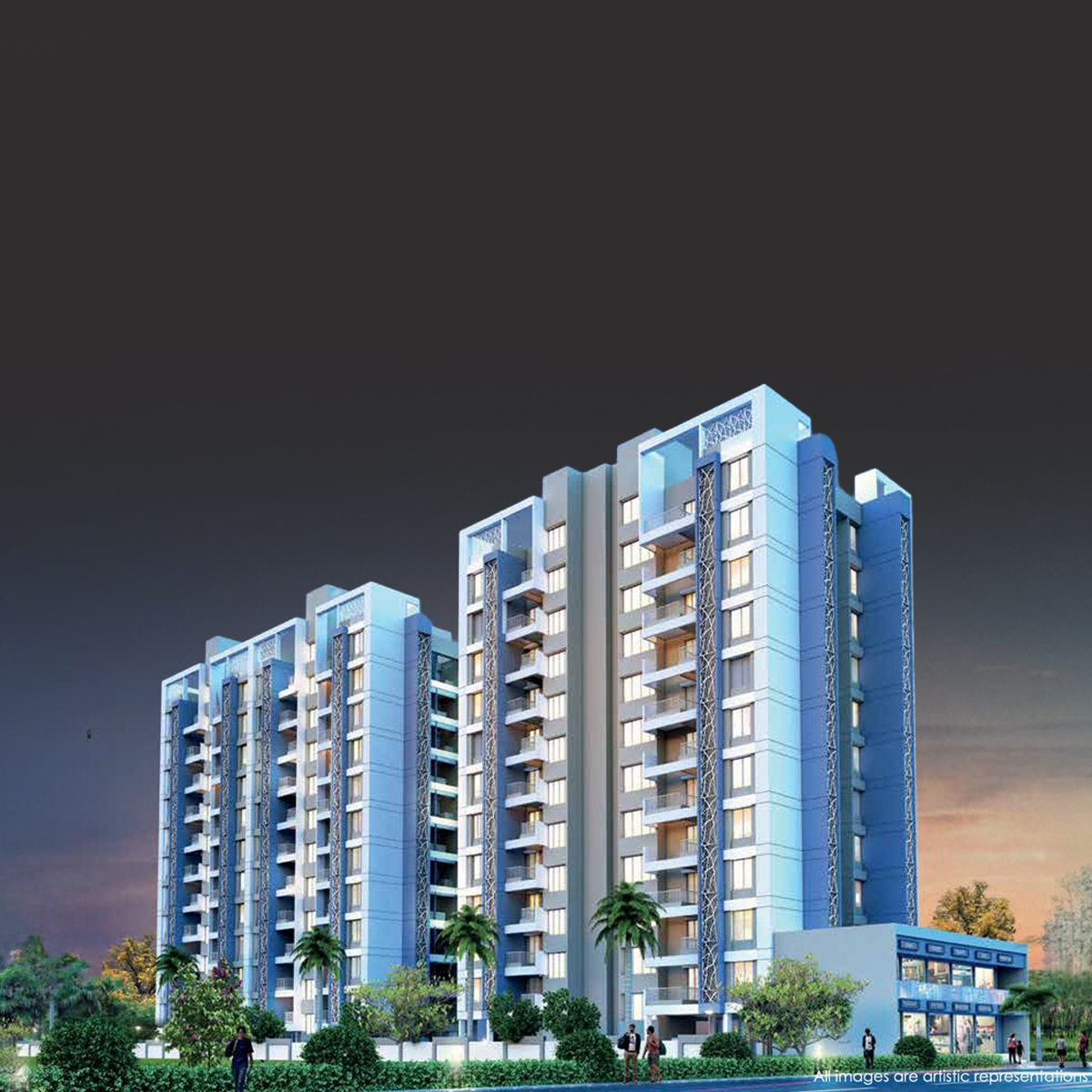 Sapphire Towers mobile banner
