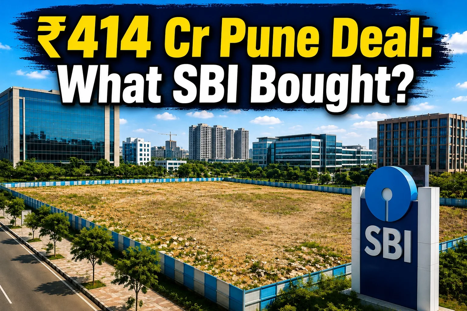 Sbi Acquires Landmark ₹414 Cr Office In Pune'S Kharadi