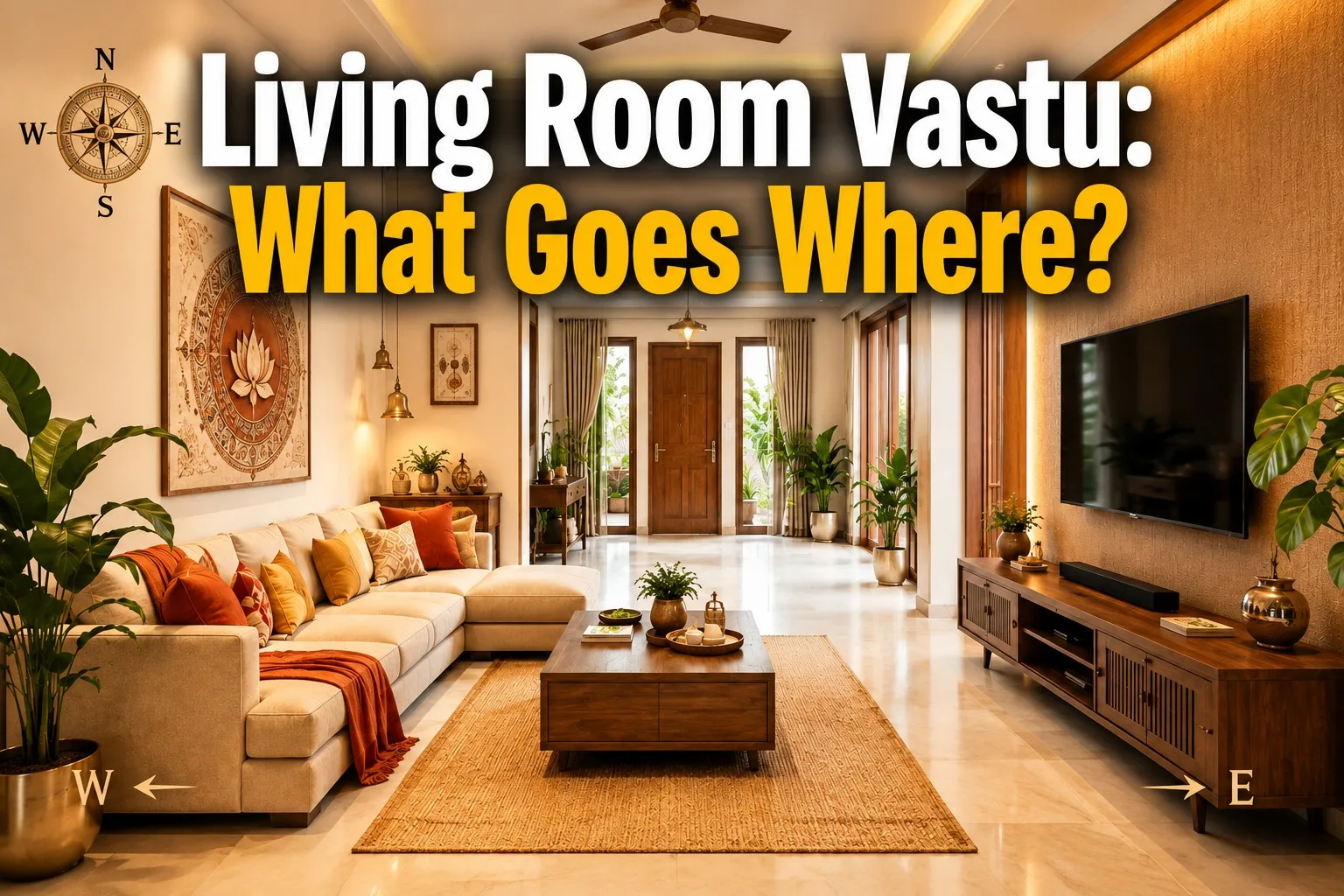 Living Room Vastu Tips: Sofa, Tv, Colors & Direction Guide