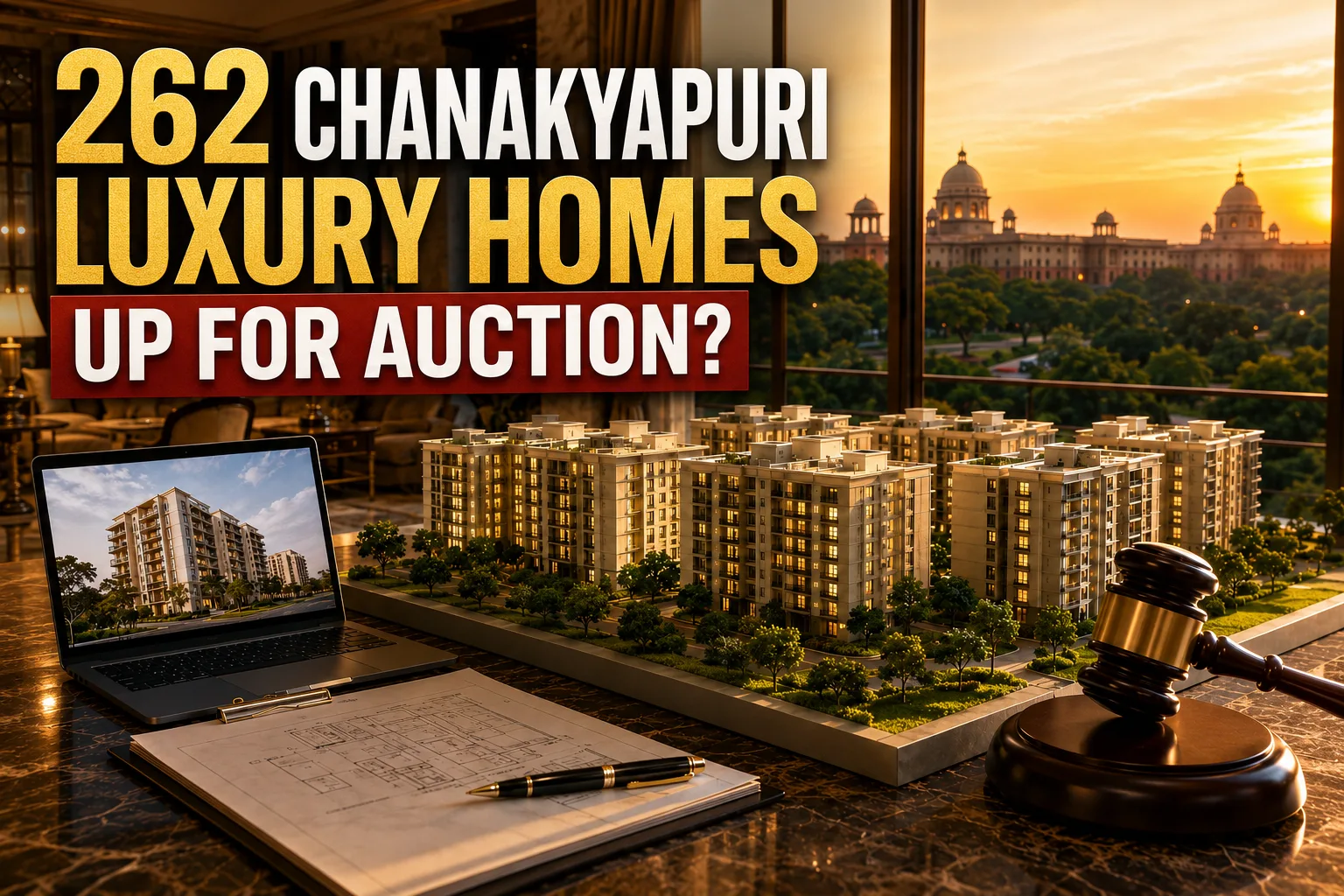 Nbcc E-Auction: Luxury Apartments Near Chanakyapuri, Delhi