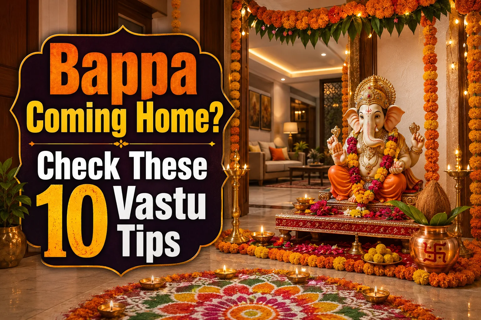 Ganesh Chaturthi 2026: Top 10 Vastu Tips For Welcoming Bappa