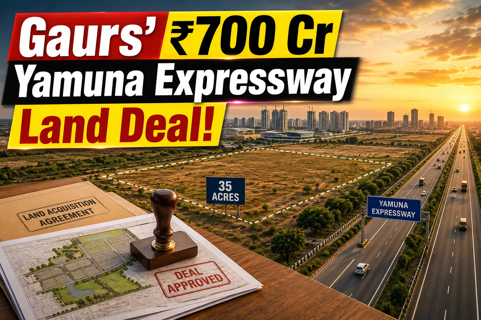 Gaurs Group Buys Land Near Noida Airport For ₹700 Cr