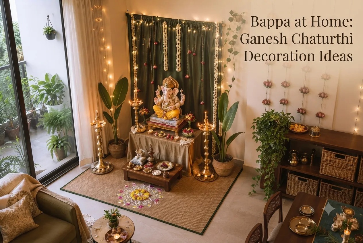 Ganesh Chaturthi Apartment Decor: Small Space Ideas