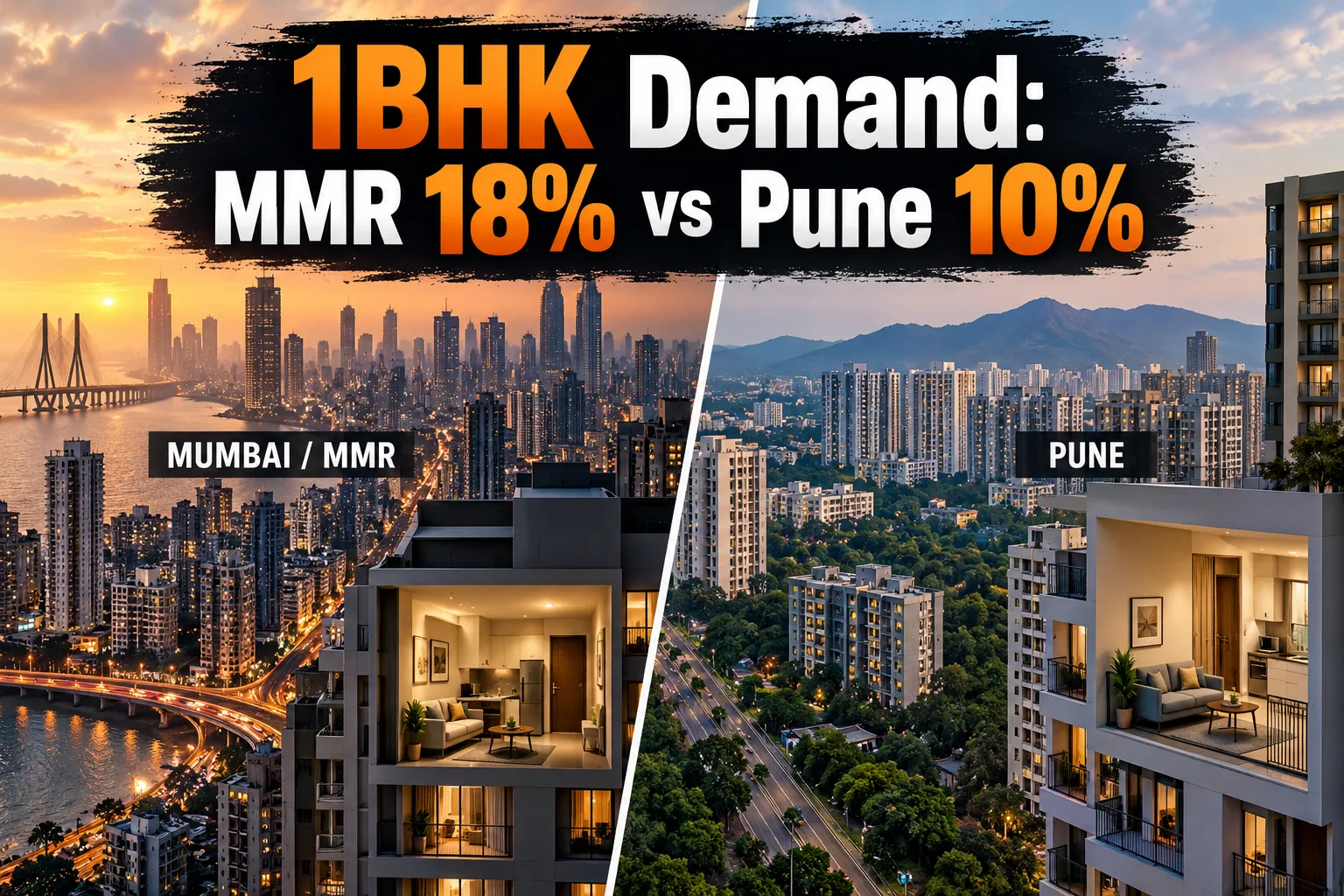 1BHK Demand: Mmr & Pune Buck National Housing Trends