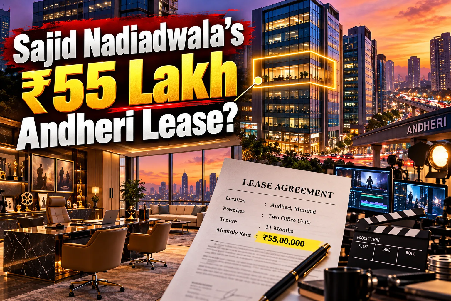 Nadiadwala Grandson Expands Andheri Office In Key Lease Deal