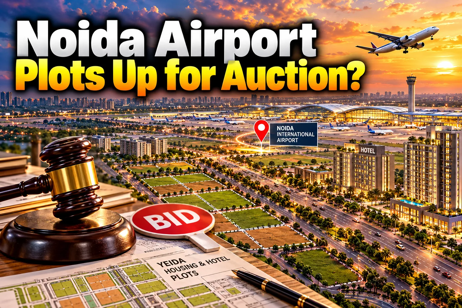 Yeida Auctions 20 Land Parcels Near Noida Airport For Development