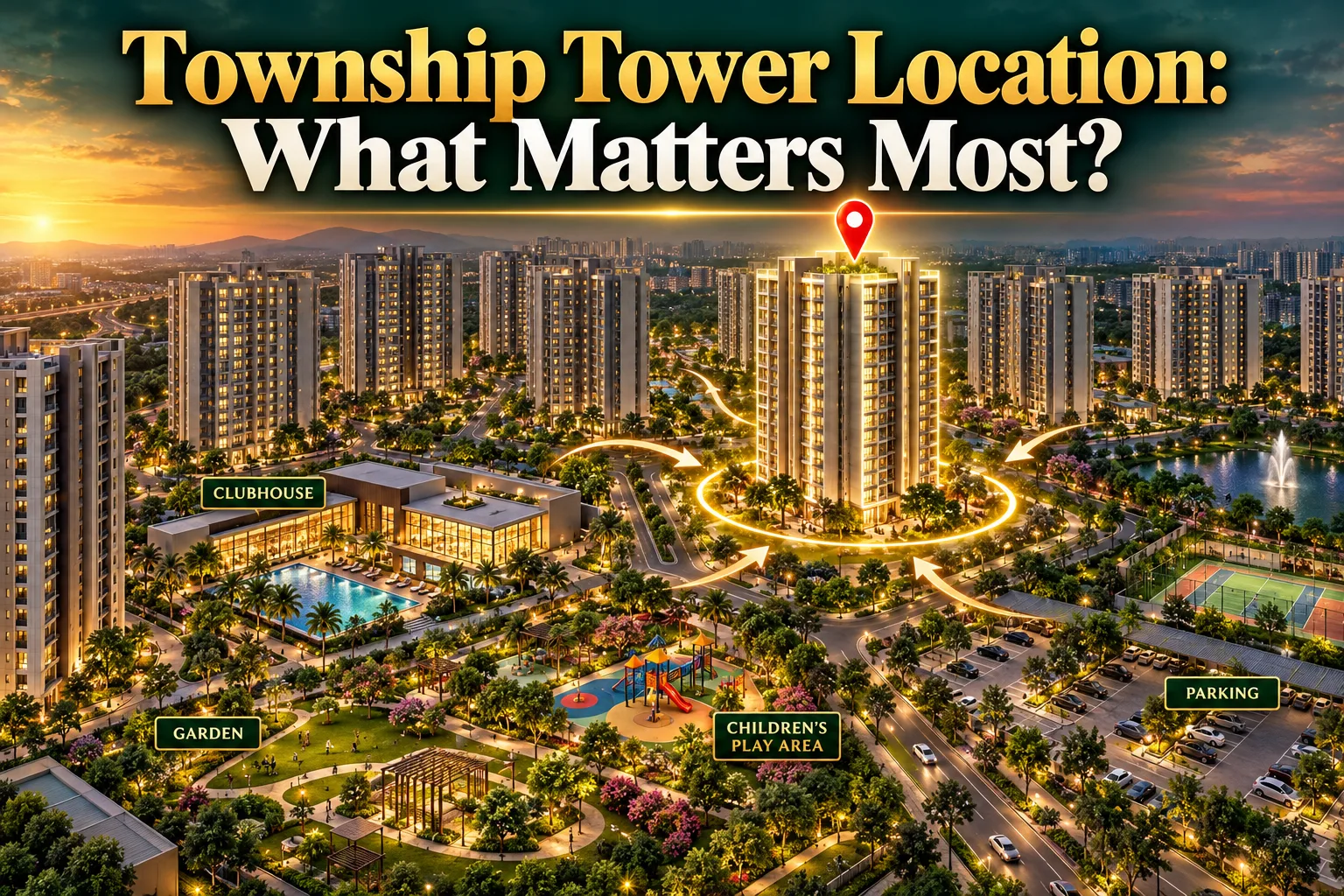 Choosing The Best Tower Location In A Large Township