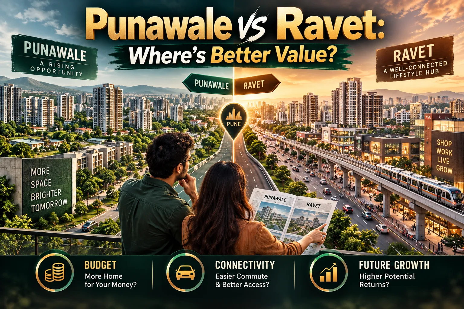 Punawale Vs Ravet: Homebuyer Guide | Pune Property Comparison