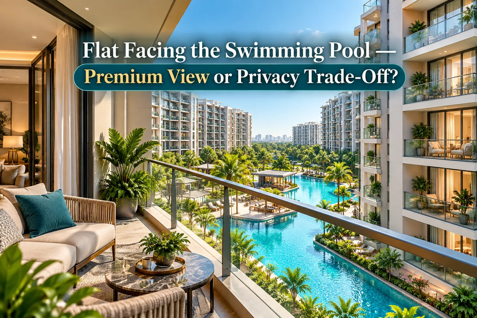 Flat Facing Pool: Premium View Or Privacy Trade-Off?
