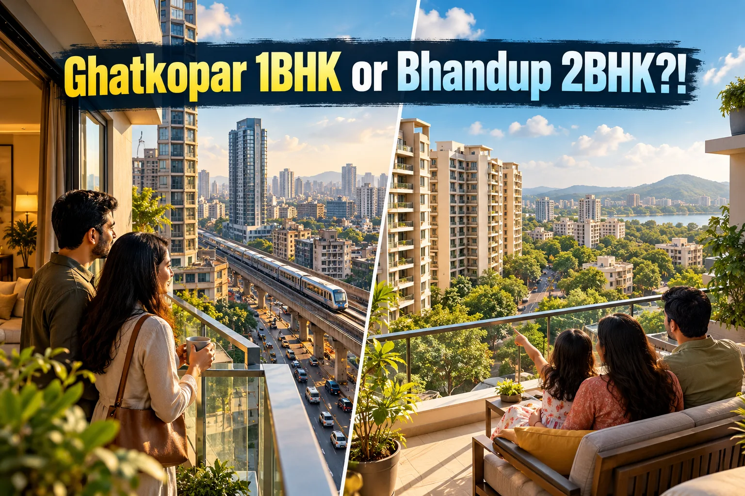 1 BHK Ghatkopar Vs 2 BHK Bhandup: Mumbai Property Guide